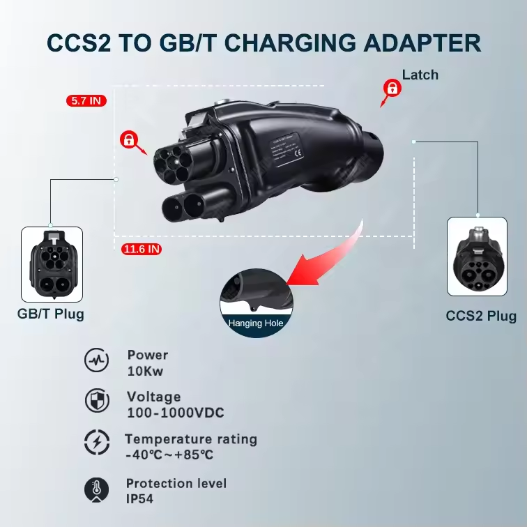 Cargador EV DC 200A 250A 1000V - Gb/T To Ccs2 200A Fast Charging Adapter reseña y precio